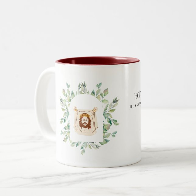 Saint visage de Jésus Mug (Devant gauche)