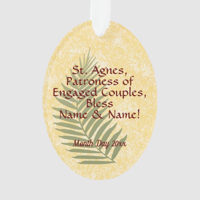 Sainte Agnès de Rome (MH 01) Acrylique (dos)
