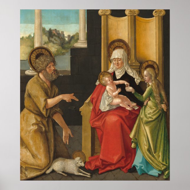 Sainte Anne - Hans Baldung Grien Poster d'Art (Devant)