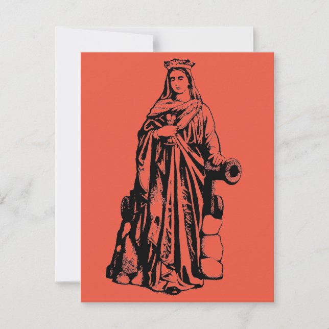 Sainte-Barbe Vierge et martyre (Devant)