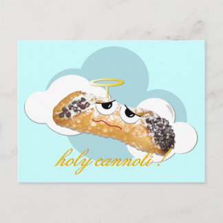 sainte cannoli ! carte postale de parodie humorist
