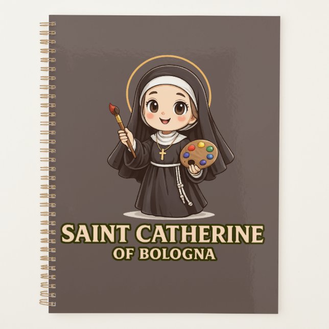 Sainte Catherine de Bologne Art Catholique Vintage (Devant)