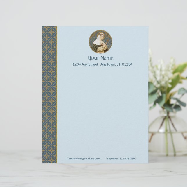 Sainte Catherine de Sienne (BK 19) (Style 1, feuil (Debout devant)