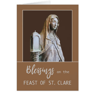 Sainte Claire d'Assise tenant une lanterne Jour de