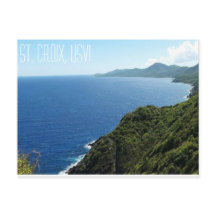 Sainte-Croix, carte postale USVI