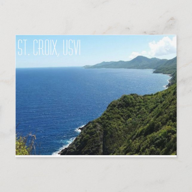 Sainte-Croix, carte postale USVI (Devant)