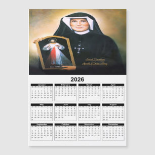 Sainte Faustine, Divine Miséricorde Calendrier 202
