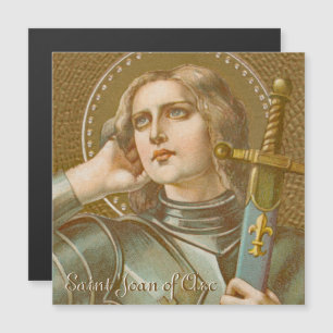 Sainte Jeanne d'Arc (JM 28) Carte de vœux magnétiq
