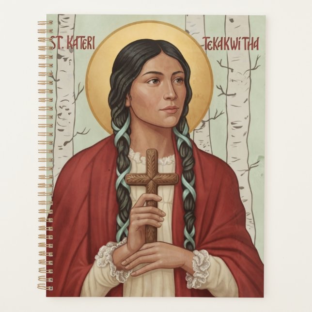 Sainte Kateri Tekakwitha Sainte Catholique Lys Moh (Devant)