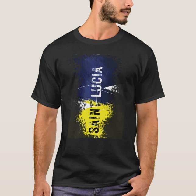 Sainte-Lucie tout simplement beau t-shirt (Devant)