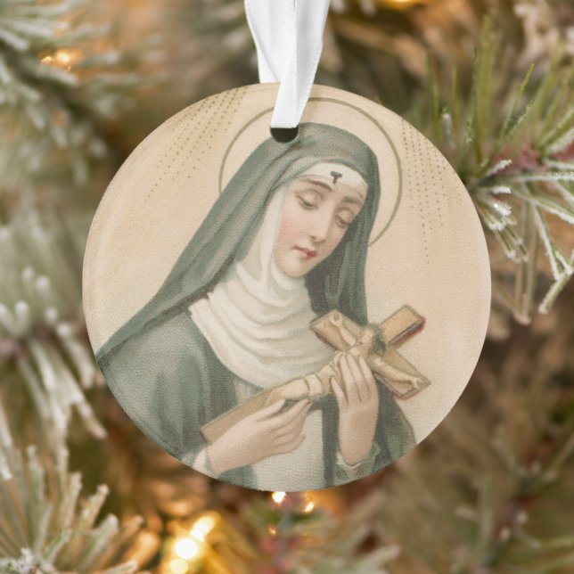 Sainte Rita de Cascia (M 015) Acrylique circulaire (Arbre)