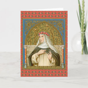 Sainte Rose de Lima (BK 020) Carte de vœux vierge