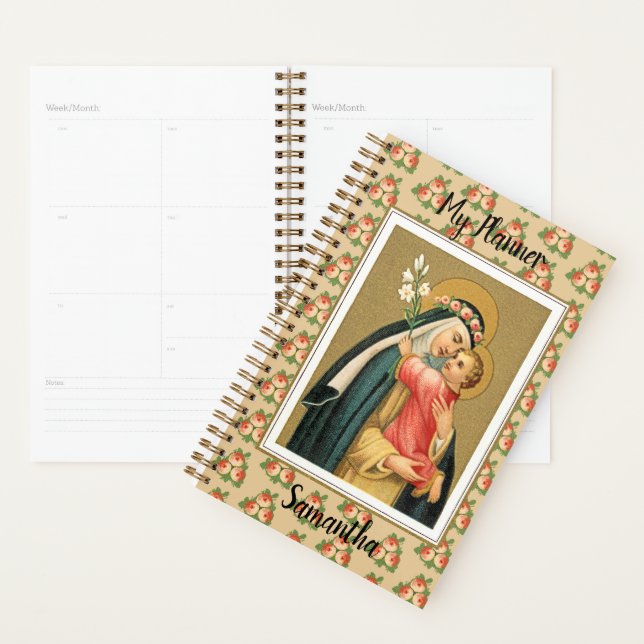 Sainte Rose de Lima et l'Enfant Jésus (M 023) (Devant avec enveloppe)