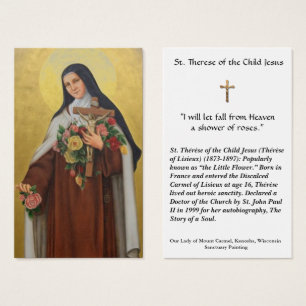 Sainte Thérèse de l'Enfant Jésus Lisieux Carte Sai