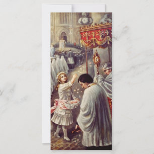 Sainte Thérèse jette des fleurs au Saint Sacrement