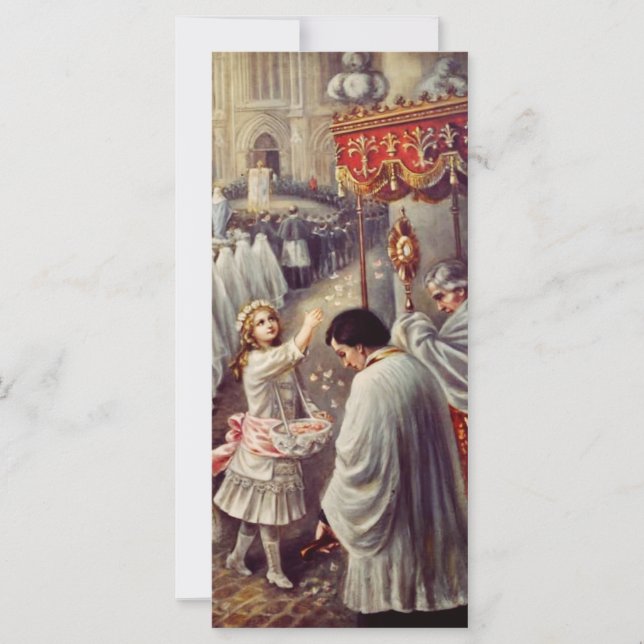 Sainte Thérèse jette des fleurs au Saint Sacrement (Devant)