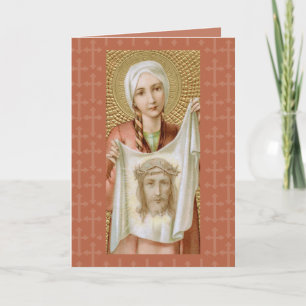 Sainte Véronique de Jérusalem (JM 60) Carte de vœu