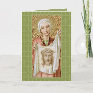Sainte Véronique de Jérusalem (JM 60) Carte de vœu