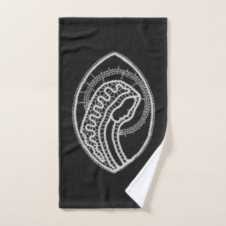 Sainte Vierge Marie en dentelle sur velours noir