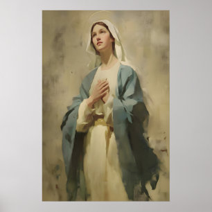 Sainte Vierge Marie Impression Art Catholique Chré