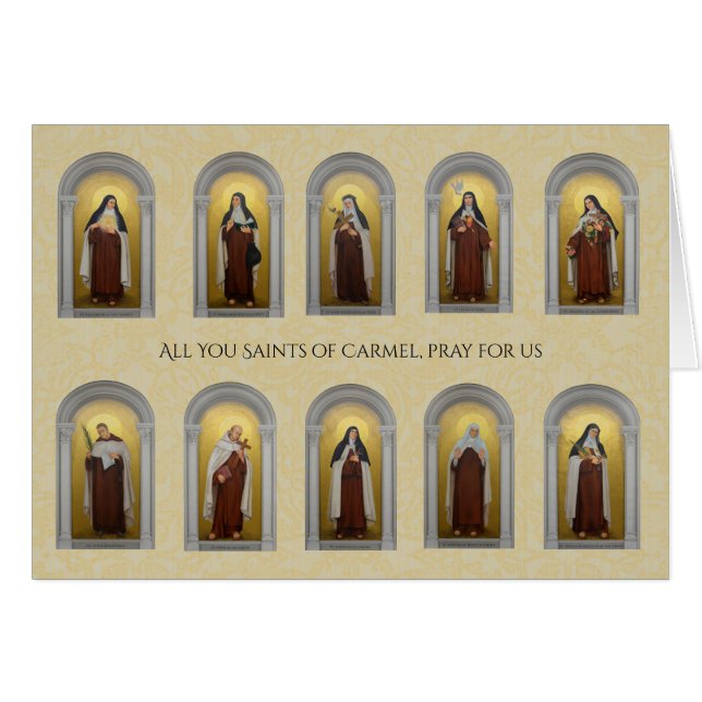 Saints Carmes Catholiques Religieuses Prêtres Reli (Devant horizontal)