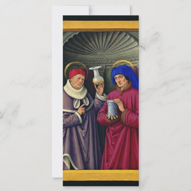 Saints Cosmas et Damian par Jean Bourdichon (Devant)