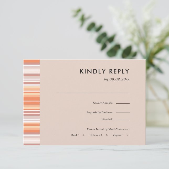 Saison automne Serape | Mariage RSVP + Choix de re (Debout devant)