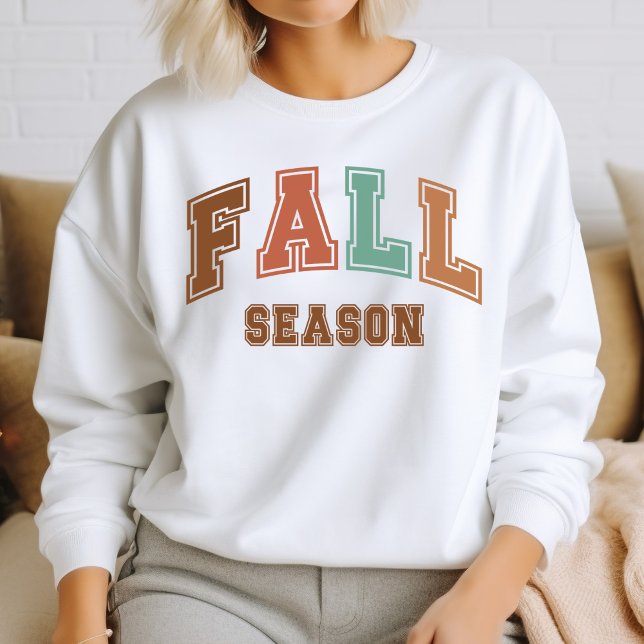 Saison Automne Sweatshirt tendance Varsity Automne (Créateur téléchargé)