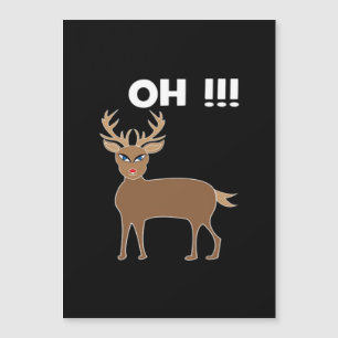 Saison de cerfs de Noël Style rétro festif mignon 