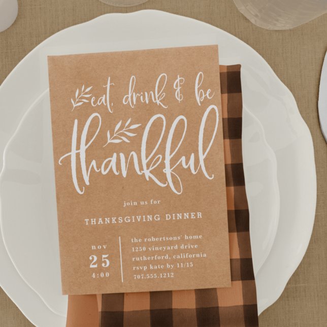 Saison de grâce | Invitation au dîner de Thanksgiv (Créateur téléchargé)
