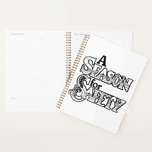 Saison de sécurité Motivation noir et blanc