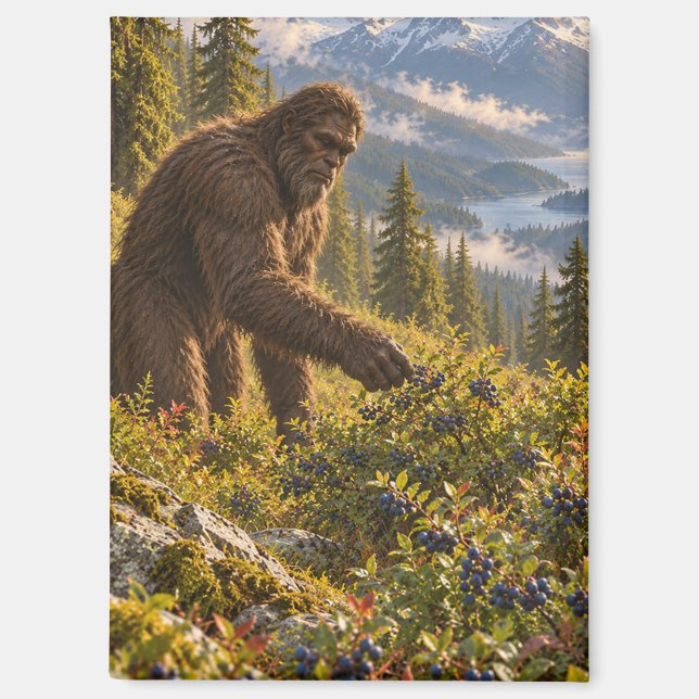 Saison des airelles, aimant Bigfoot (Recto)