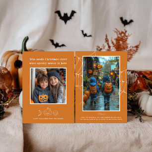 Saison éffrayante Halloween Carte photo