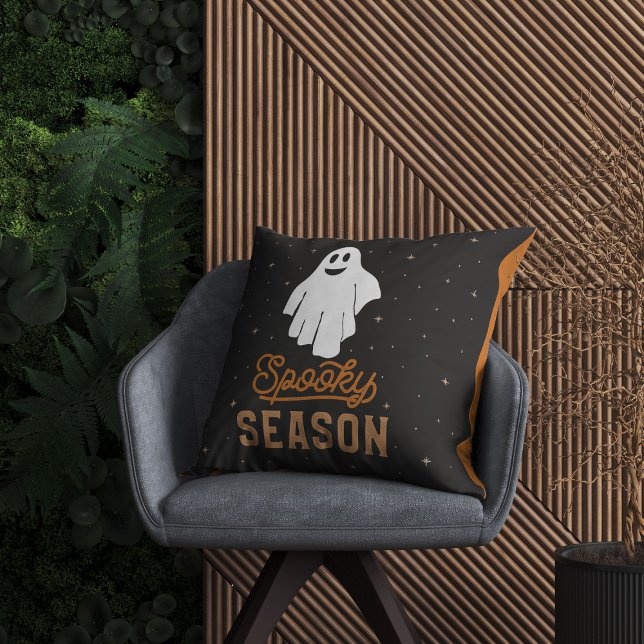 Saison éffrayante Halloween Ghost Coussin (Créateur téléchargé)