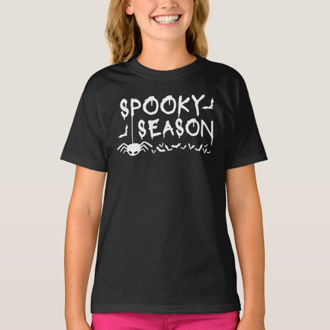 Saison éffrayante Halloween T-Shirt (Devant)