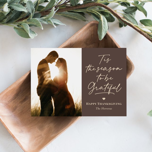 Saison Gratte Thanksgiving Cartes photos (Créateur téléchargé)