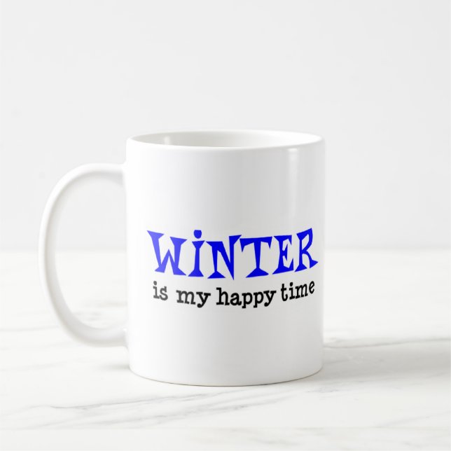 saison hiver happy time café tasse (Gauche)