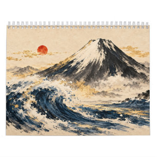 Saisons à Traits Gras : Calendrier d'Art Japonais