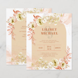 Saisons Chute Plus Tôt Mélange Boho Floral Mariage