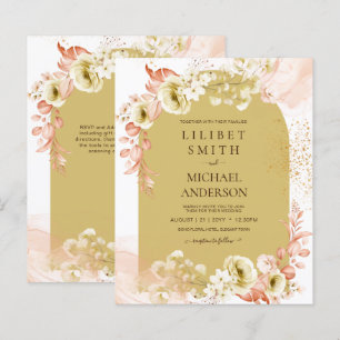 Saisons Chute Plus Tôt Mélange Boho Floral Mariage