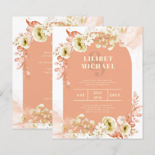 Saisons Chute Plus Tôt Mélange Boho Floral Mariage