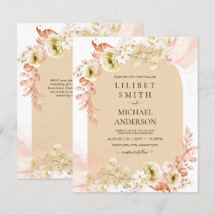 Saisons Chute Plus Tôt Mélange Boho Floral Mariage