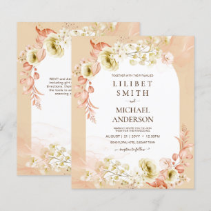 Saisons Chute Plus Tôt Mélange Boho Floral Mariage