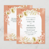 Saisons Chute Plus Tôt Mélange Boho Floral Mariage