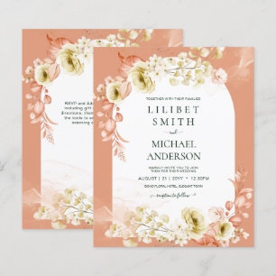 Saisons Chute Plus Tôt Mélange Boho Floral Mariage