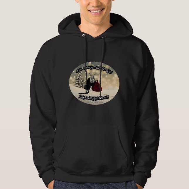 Saisons tabassées à Krampus - Sweat - shirt à capu (Devant)