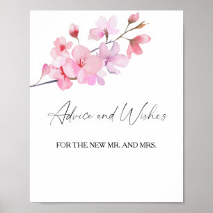 Sakura - Affiche de conseils et de vœux pour jeune