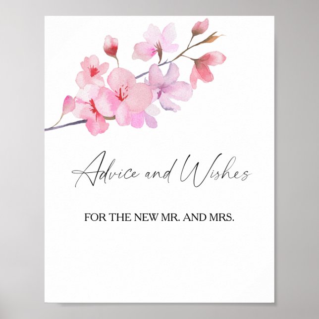 Sakura - Affiche de conseils et de vœux pour jeune (Devant)