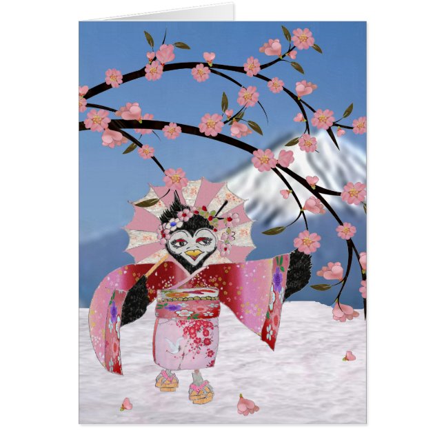 Sakura Geisha Oiseau dans les Cerisiers en Fleur s (Devant)