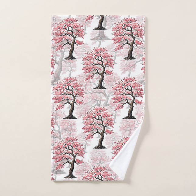 Sakura Rose Cherry Fleur Arbre Design (Serviette à main)